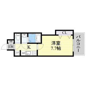 1K 間取り図