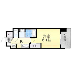 1K 間取り図