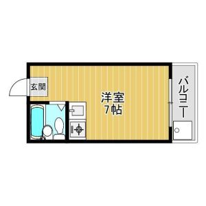 ワンルーム 間取り図