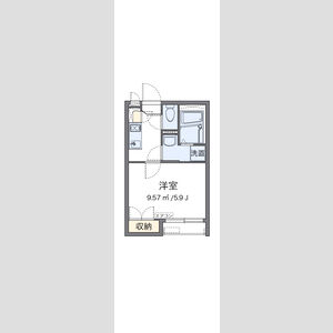 1K 間取り図