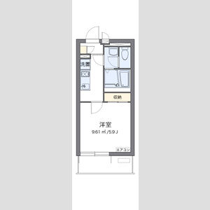 1K 間取り図