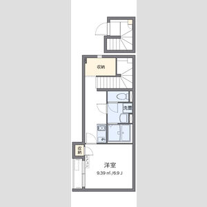 1K 間取り図
