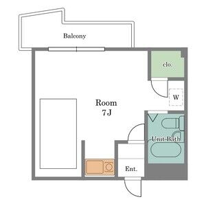 ワンルーム 間取り図