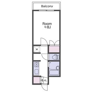 1K 間取り図