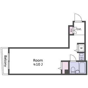 ワンルーム 間取り図