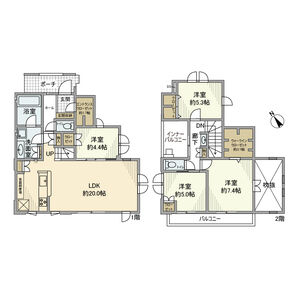 4LDK 間取り図