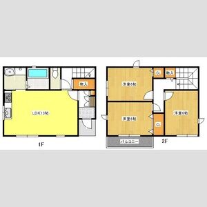 3LDK 間取り図