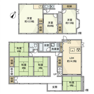 6LDK 間取り図