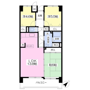 3LDK 間取り図