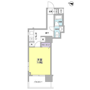 1K 間取り図