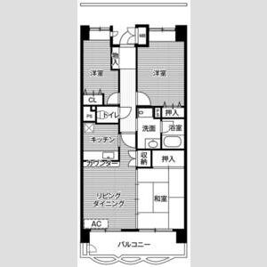 3LDK 間取り図