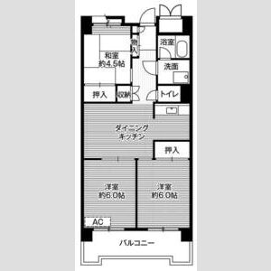 3DK 間取り図