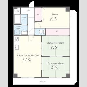 3LDK 間取り図