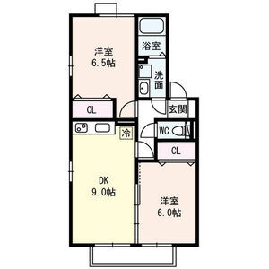 2LDK 間取り図