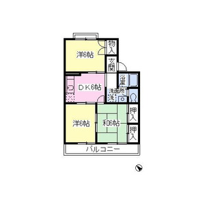 3DK 間取り図