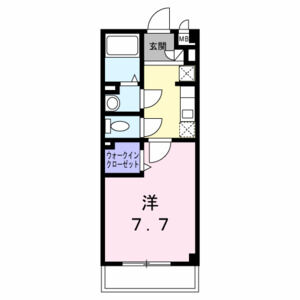 1K 間取り図