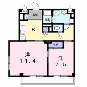 2K 間取り図