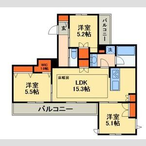 3LDK 間取り図