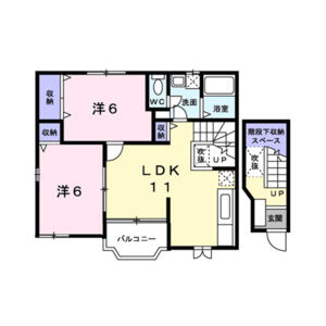 2LDK 間取り図