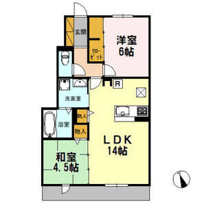 2LDK 間取り図