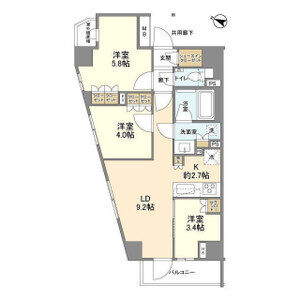 3LDK 間取り図
