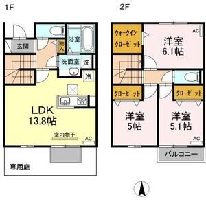 3LDK 間取り図