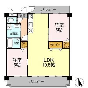 2LDK 間取り図