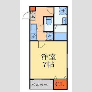 1K 間取り図