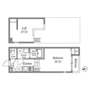 ワンルーム 間取り図