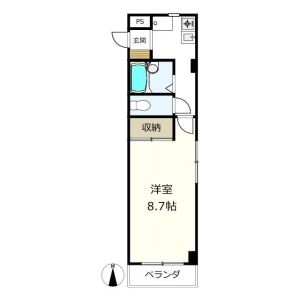 1K 間取り図