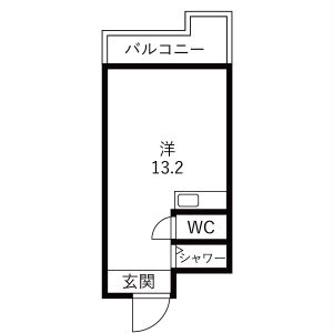 ワンルーム 間取り図