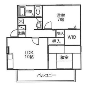 2LDK 間取り図
