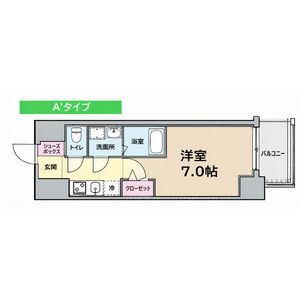 1K 間取り図