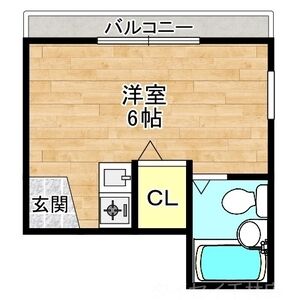ワンルーム 間取り図