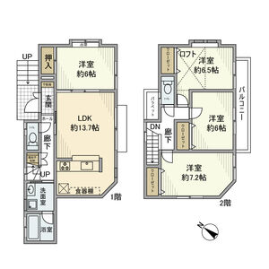 4LDK 間取り図