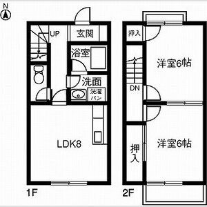 2LDK 間取り図
