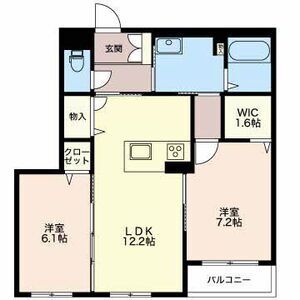 2LDK 間取り図