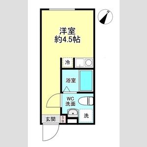 ワンルーム 間取り図