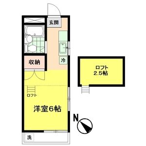 1K 間取り図
