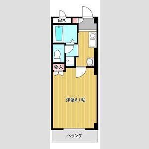 1K 間取り図