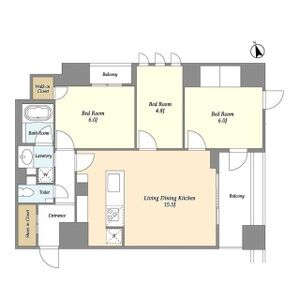 3LDK 間取り図