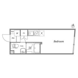 ワンルーム 間取り図
