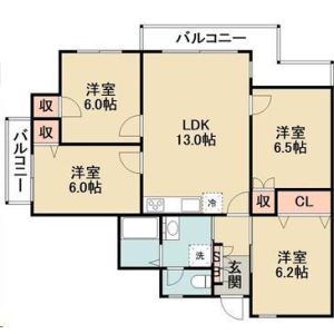 4LDK 間取り図