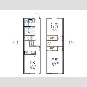 2DK 間取り図