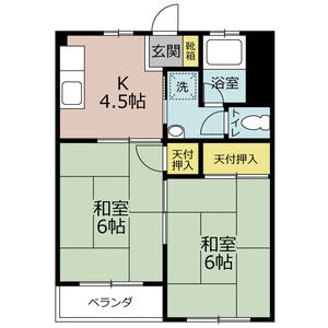 2K 間取り図
