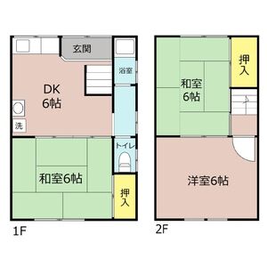 3DK 間取り図