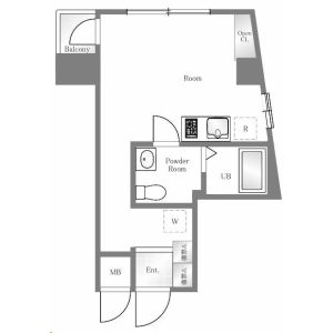 ワンルーム 間取り図