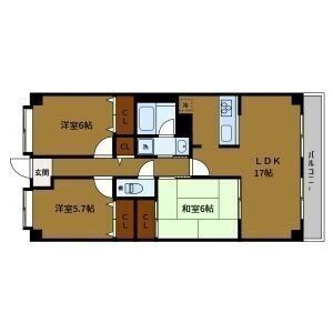 3LDK 間取り図
