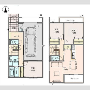 3LDK 間取り図
