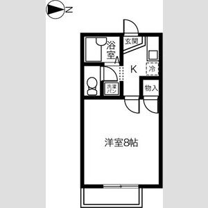 1K 間取り図